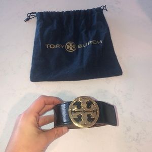 Tory Burch Reversible Leather Belt and Buckle